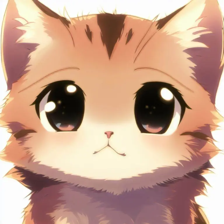Anime Boy Imut dan Kucingnya Gambar anime boy imut dengan kucing