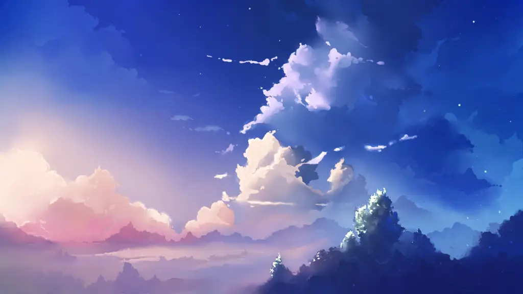 Gambar wallpaper pemandangan anime