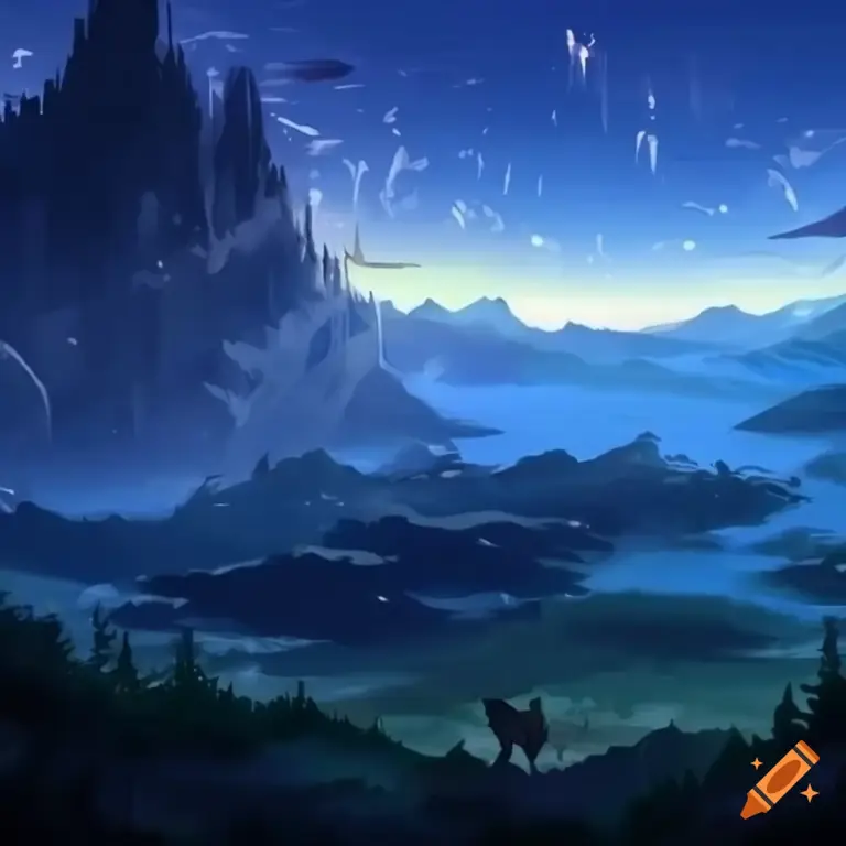 Wallpaper Anime Pemandangan Epik Gambar wallpaper anime pemandangan epik