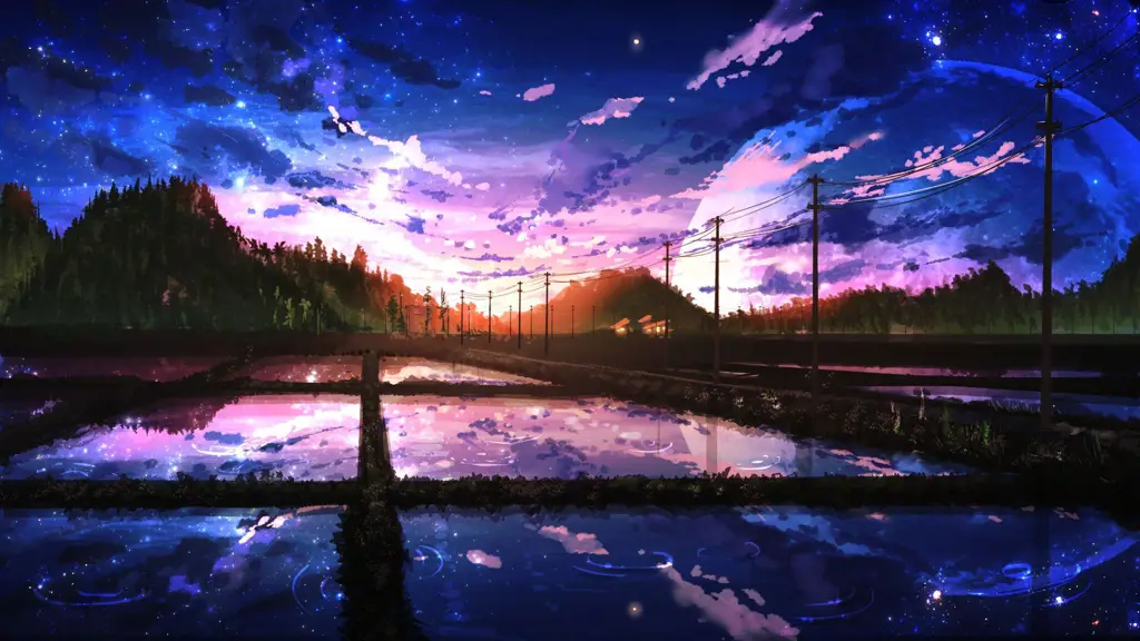 Wallpaper Anime Pemandangan 8K Gambar wallpaper anime pemandangan dengan resolusi 8k